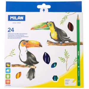 Creioane colorate Milan 24 culori