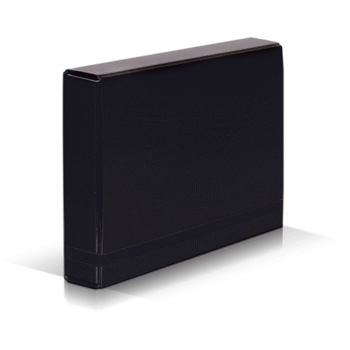 Mapa cu elastic din carton 341 - negru 55mm