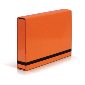 Mapa cu elastic din carton 341 - portocaliu 55mm