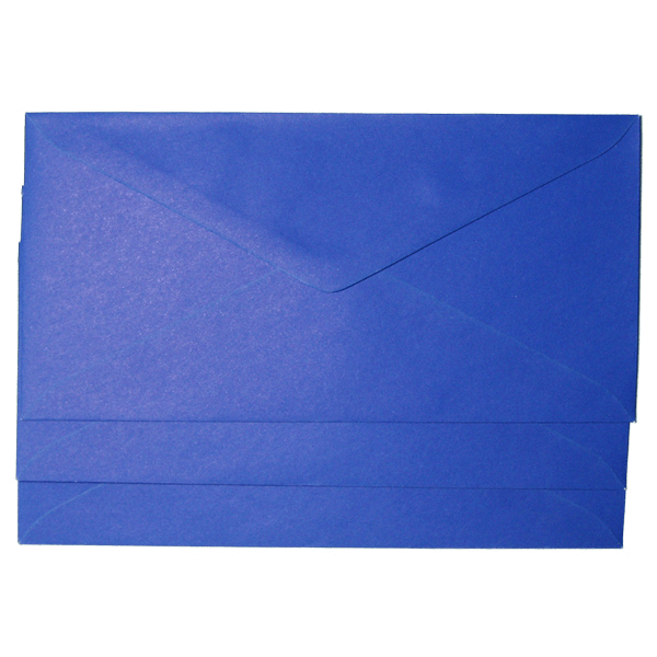 Plic colorat DL 80g mp albastru indigo 25buc Plic albastru DL colorat