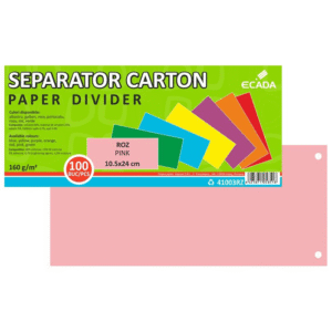Separatoare carton 240 x 105mm - roz