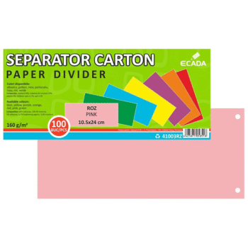 Separatoare carton 240 x 105mm - roz