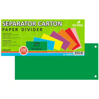Separatoare carton 240 x 105mm - verde