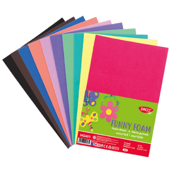 Hartie gumata 10 culori Daco