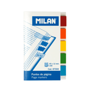 Index autoadeziv plastic Milan 45x12mm