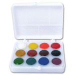 Acuarele pastile semi-uscate Colibri 12 culori