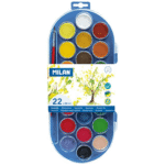 Acuarele pastile Milan 22 culori 30mm