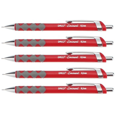 Creion mecanic 0.5 mm Daco Eminent - Rosu Creion mecanic 0.5 mm Daco Eminent - Rosu