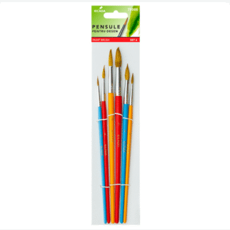 Pensule scolare Ecada 6buc