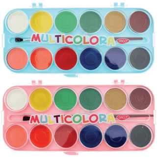Acuarele pastile Multicolora Daco 12 culori