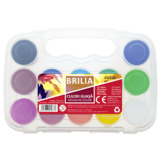 Culori guasa borcan Brilia Daco 12 culori