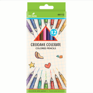 Creioane colorate Ecada 12 culori