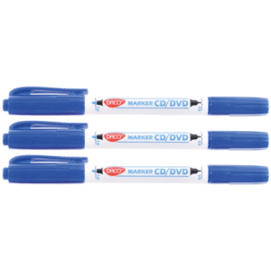 Marker CD DVD Daco 2 capete - Albastru