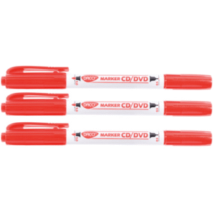 Marker CD DVD Daco 2 capete - Rosu