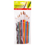 Pensule scolare Ecada 12buc