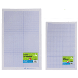 Hartie milimetrica A4 & A3 100coli