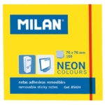 Notes autoadeziv neon 76x76mm Milan - Galben