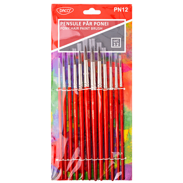 Pensule par ponei Daco 12 buc Pensule par ponei Daco 12 buc