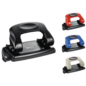 Perforator 10 coli Daco - Negru, Rosu, Albastru, Gri