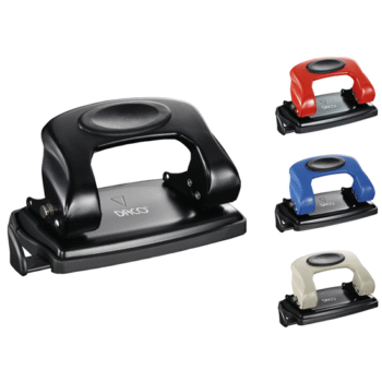 Perforator 10 coli Daco - Negru, Rosu, Albastru, Gri