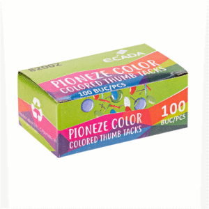 Pioneze colorate Ecada 100 buc cut