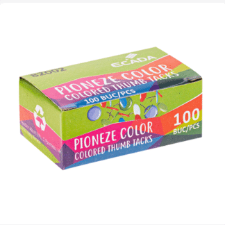 Pioneze colorate Ecada 100 buc cut