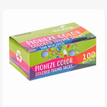 Pioneze colorate Ecada 100 buc cut