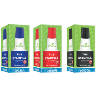Tus stampila Ecada - Negru, Albastru, Rosu