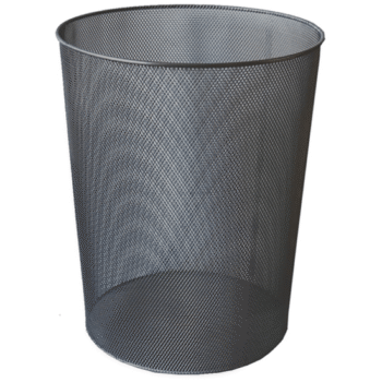 Cos gunoi metalic Ecada – Negru