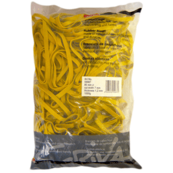 Elastic bani Scriva 1 kg , cauciuc natural, diametru 80mm, latime 7mm
