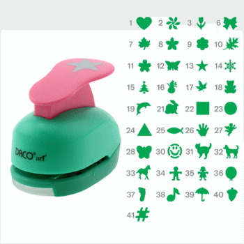 Perforator cu model 2.5cm Daco - diferite modele