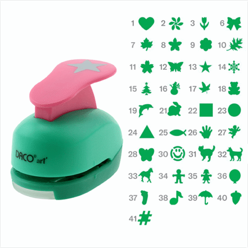 Perforator cu model 2.5cm Daco - diferite modele