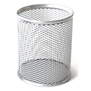 Suport birou cilindric Ecada - Argintiu