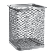 Suport birou patrat Ecada - Argintiu