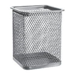 Suport birou patrat Ecada - Argintiu