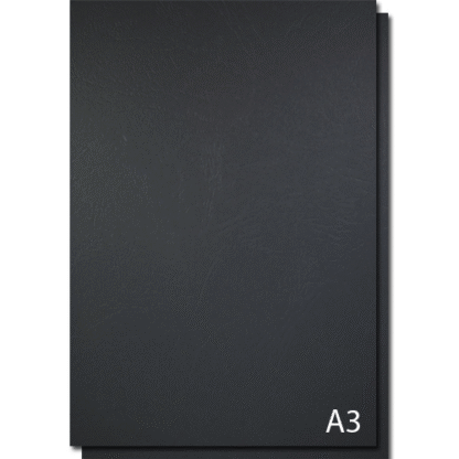 Coperta carton imitatie piele A3 - Negru