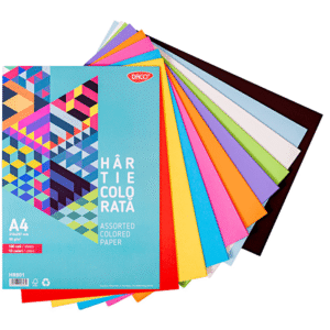 Hartie colorata asortata A4 80g 100 coli 10 culori