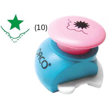 Perforator cu model de colt 2.5 cm - model 10 Perforator cu model de colt 2.5 cm - model 10