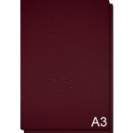 Coperta carton imitatie piele A3 - Rosu Bordo