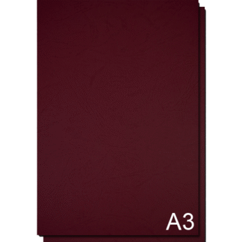 Coperta carton imitatie piele A3 - Rosu Bordo