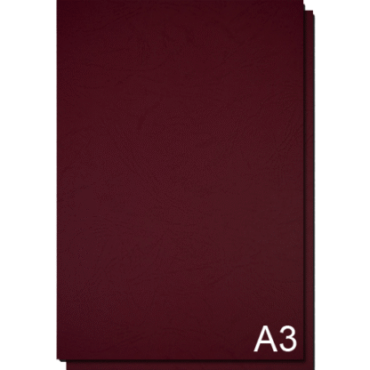 Coperta carton imitatie piele A3 - Rosu Bordo