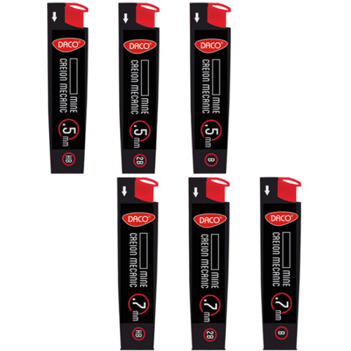 Mine creion mecanic Daco - 0.5mm , 0.7mm