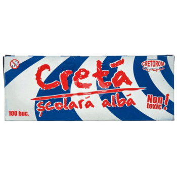 Creta scolara alba Cretorom 100buc
