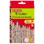 Creioane colorate triunghiulare Herlitz Trilino 12 culori