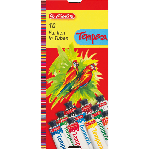 Culori tempera Herlitz 10 culori 16ml Culori tempera Herlitz 10 culori 16ml