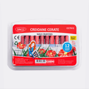 Creioane colorate cerate Daco 12 culori