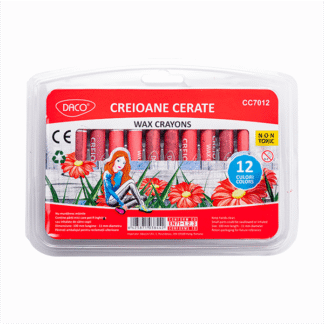 Creioane colorate cerate Daco 12 culori