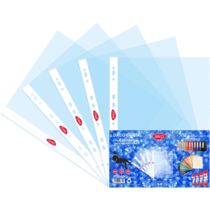 Folie protectie documente cristal A4 Daco 40 microni 100 buc