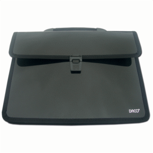 Mapa plastic cu 2 compartimente Daco - Negru