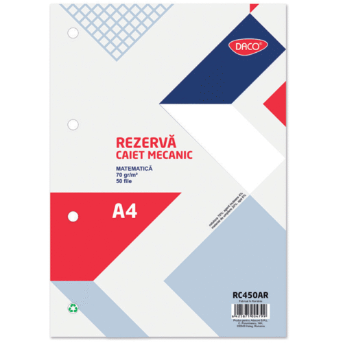 Rezerva caiet mecanic A4 Daco